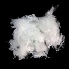 Anti Distortion Recycled Polyester Staple Fiber White Color For Non Woven