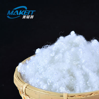 White Color Virgin Hollow Conjugated Siliconized PSF Fiber 7D×64mm