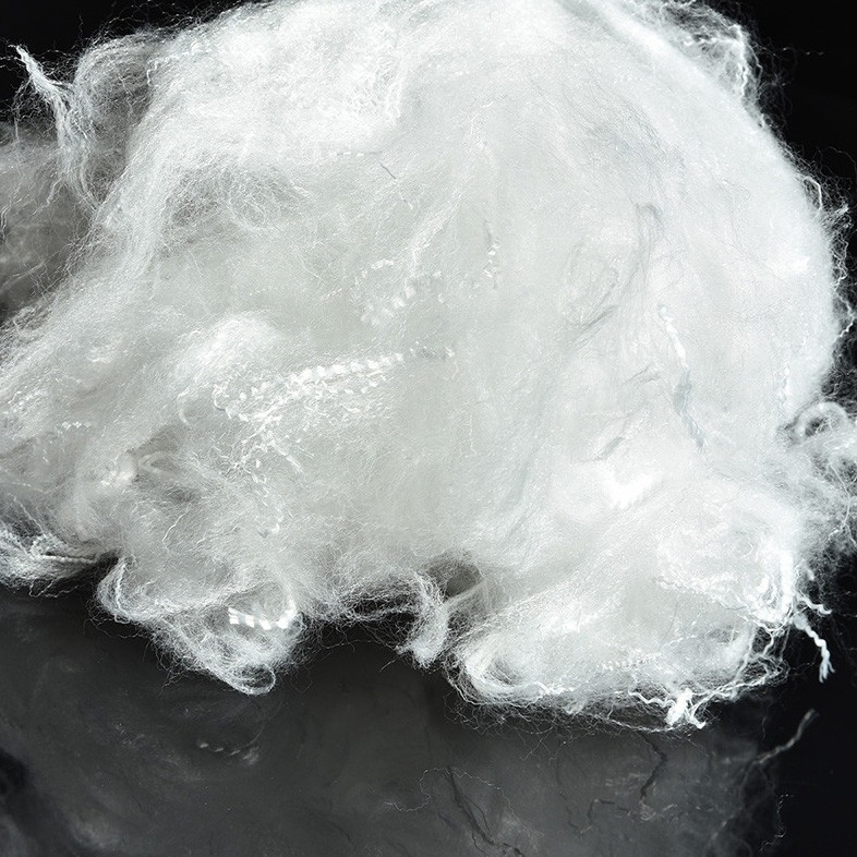 Natural Biodegradable 100% Viscose Staple Fiber Raw White Color 5d X 64mm